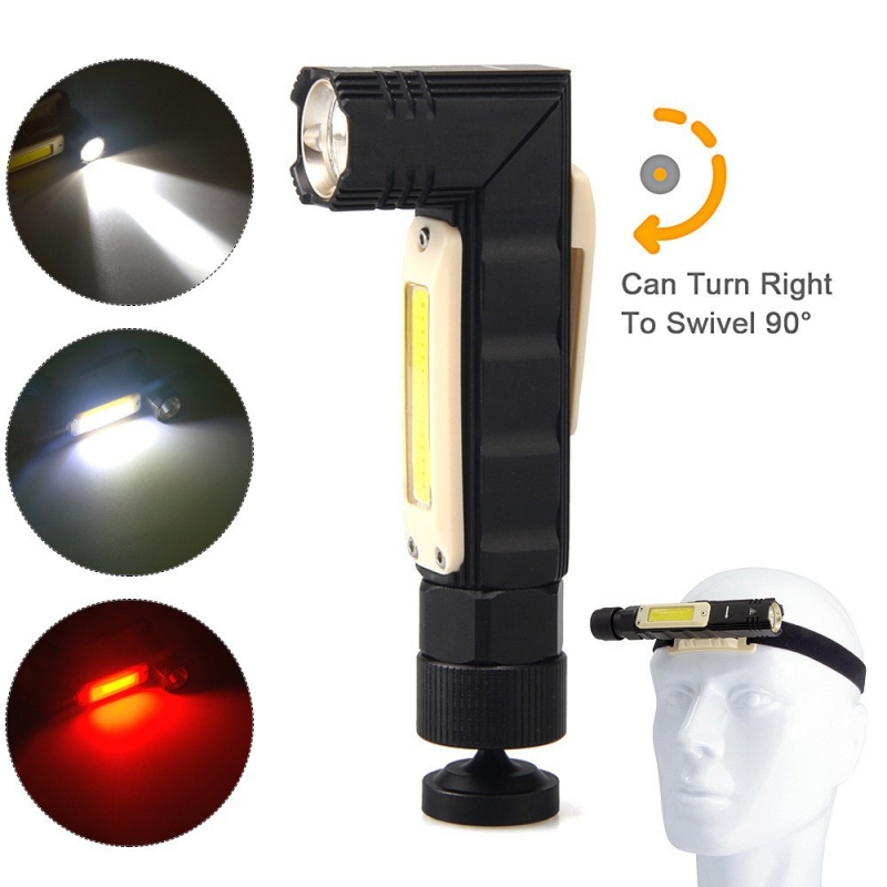 Headlamp Tactical Bright - Handfree 전술 손전등 듀얼 연료 90도