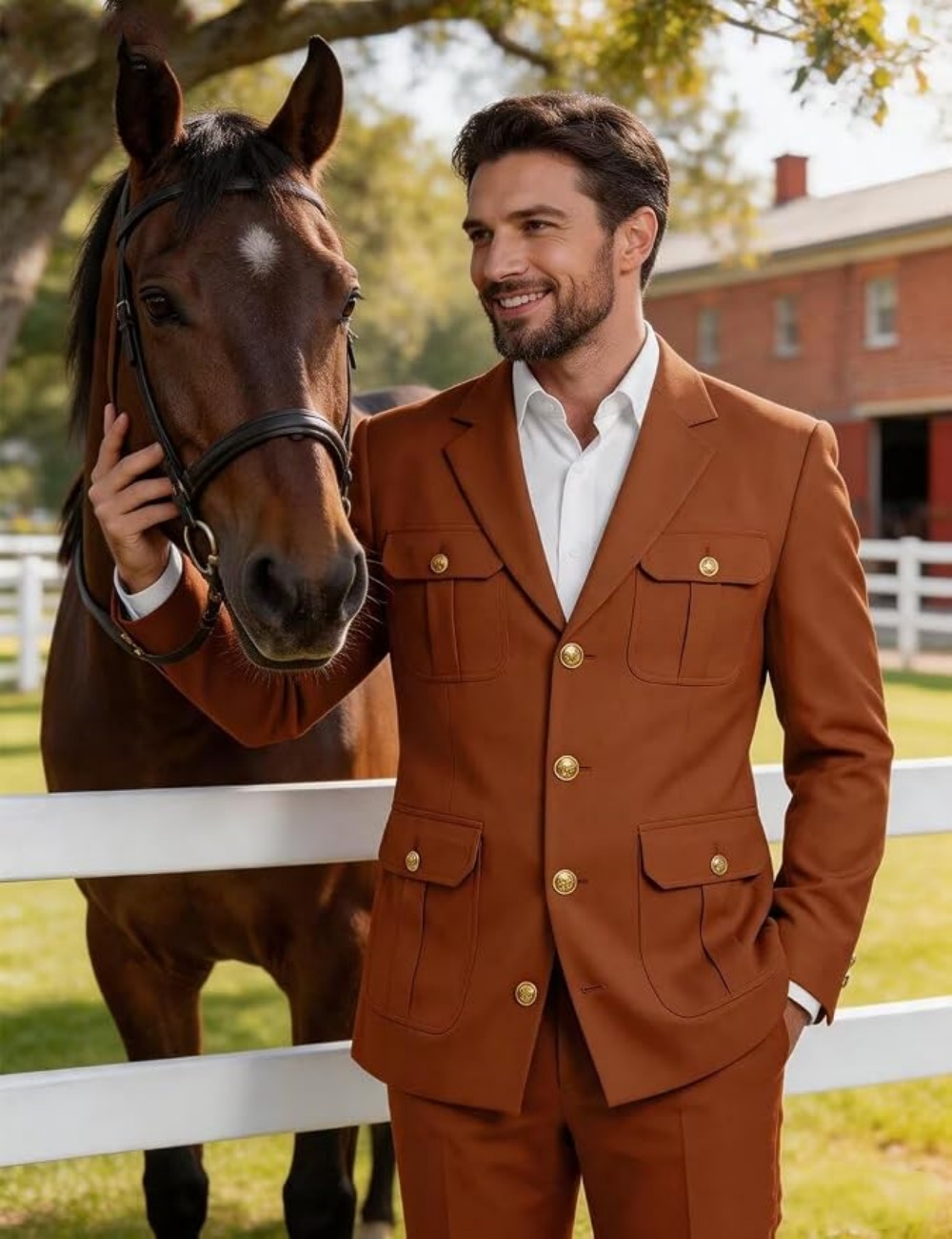 Safari Outdoor Hunting Jackets - 2피스 남성 사파리 수트, 멀티 포켓