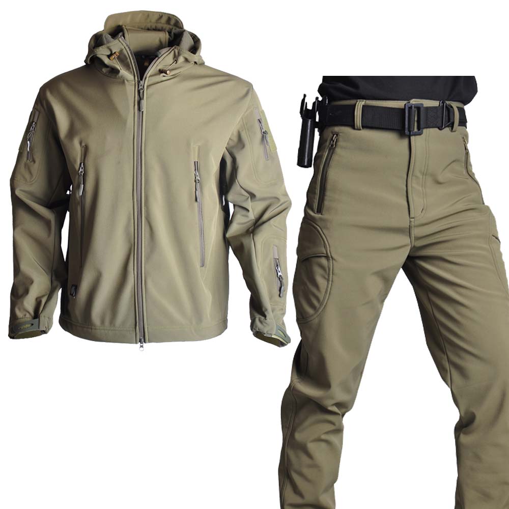 Safari Outdoor Hunting Jackets - 야외 전술 재킷, 부드러운 쉘 양털