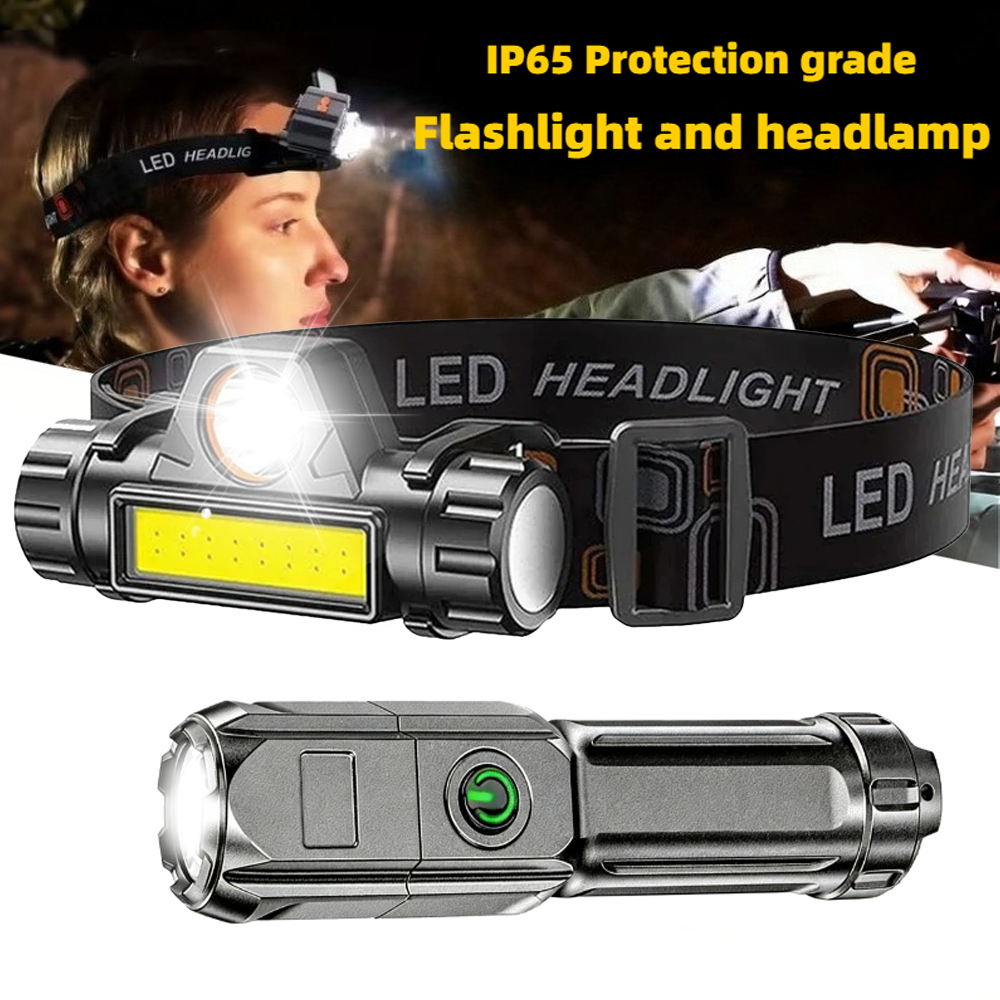 Headlamp Tactical Bright - 슈퍼 밝은 손전등 USB 충전식 LED