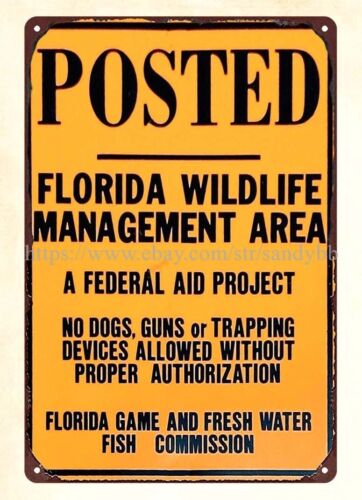 Florida Hunting Fishing & Outdoor Adventures - 야생동물 관리 지역 사냥 낚시 금속