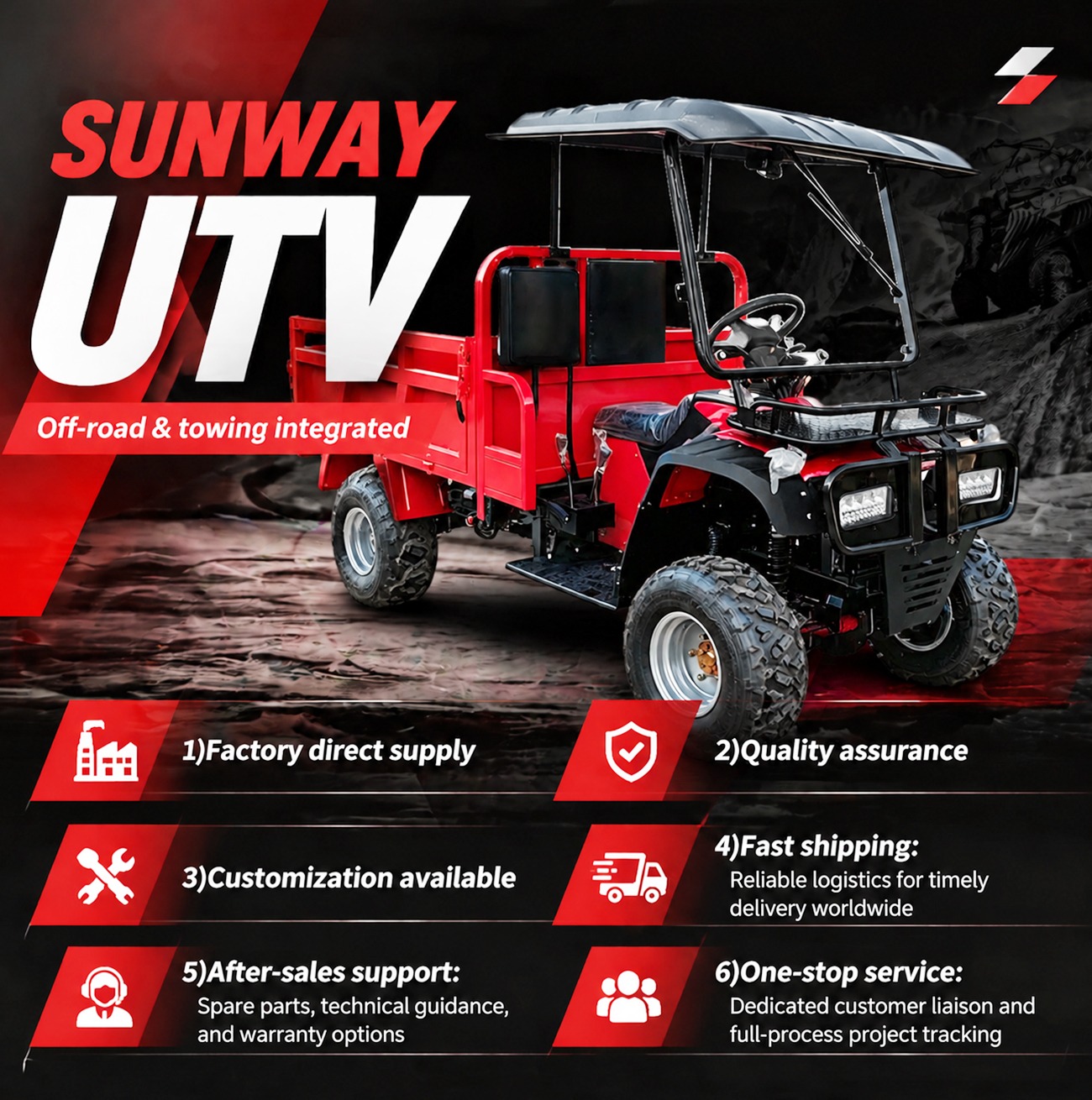 맞춤형 샤프트 드라이브 농업용 ATV UTV 화물 운송 - Outdoor Hunting Vehicle 리뷰 및 가격
