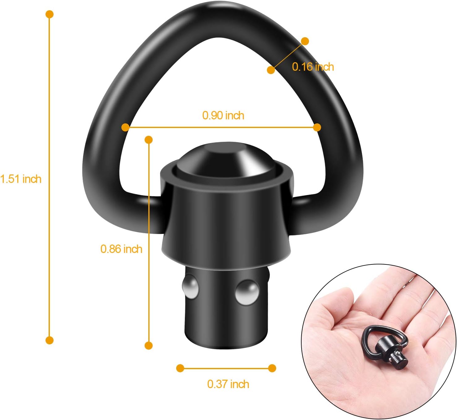 4PCS 전술 스트랩 총 슬링 회전 버클 하트 모양의  - Rifle Sling Swivel 리뷰 및 가격