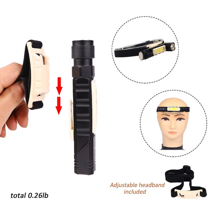 Handfree 전술 손전등 듀얼 연료 90도 트위스트 - Headlamp Tactical Bright 리뷰 및 가격