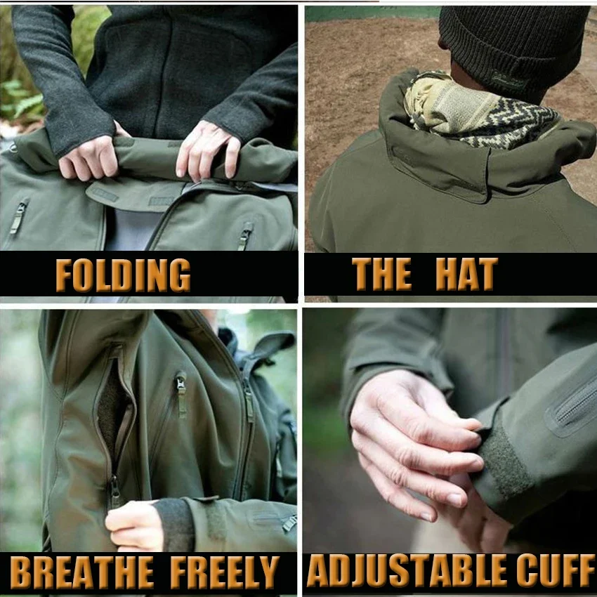 야외 전술 재킷, 부드러운 쉘 양털 작업 바지, 사파리 - Safari Outdoor Hunting Jackets 리뷰 및 가격