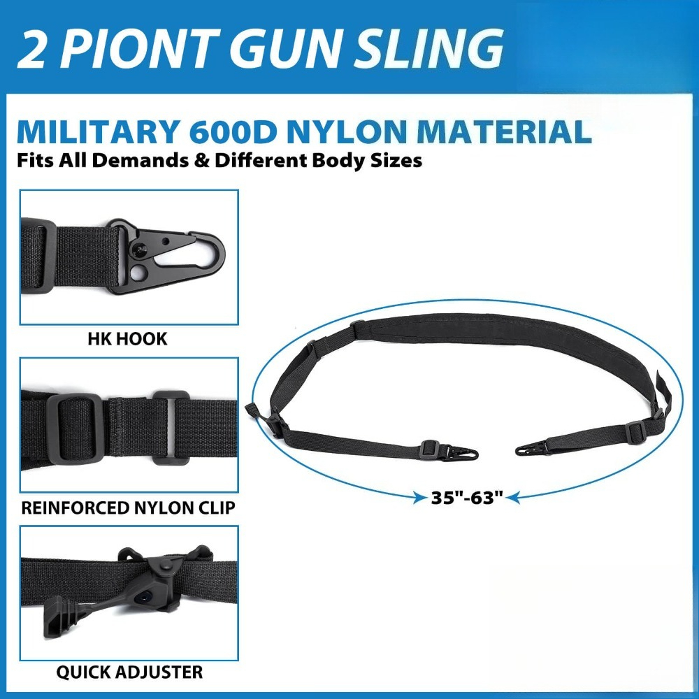 전술용 2포인트 라이플 슬링 QD 스위블 퀵 조절식 H - Rifle Sling Swivel 리뷰 및 가격