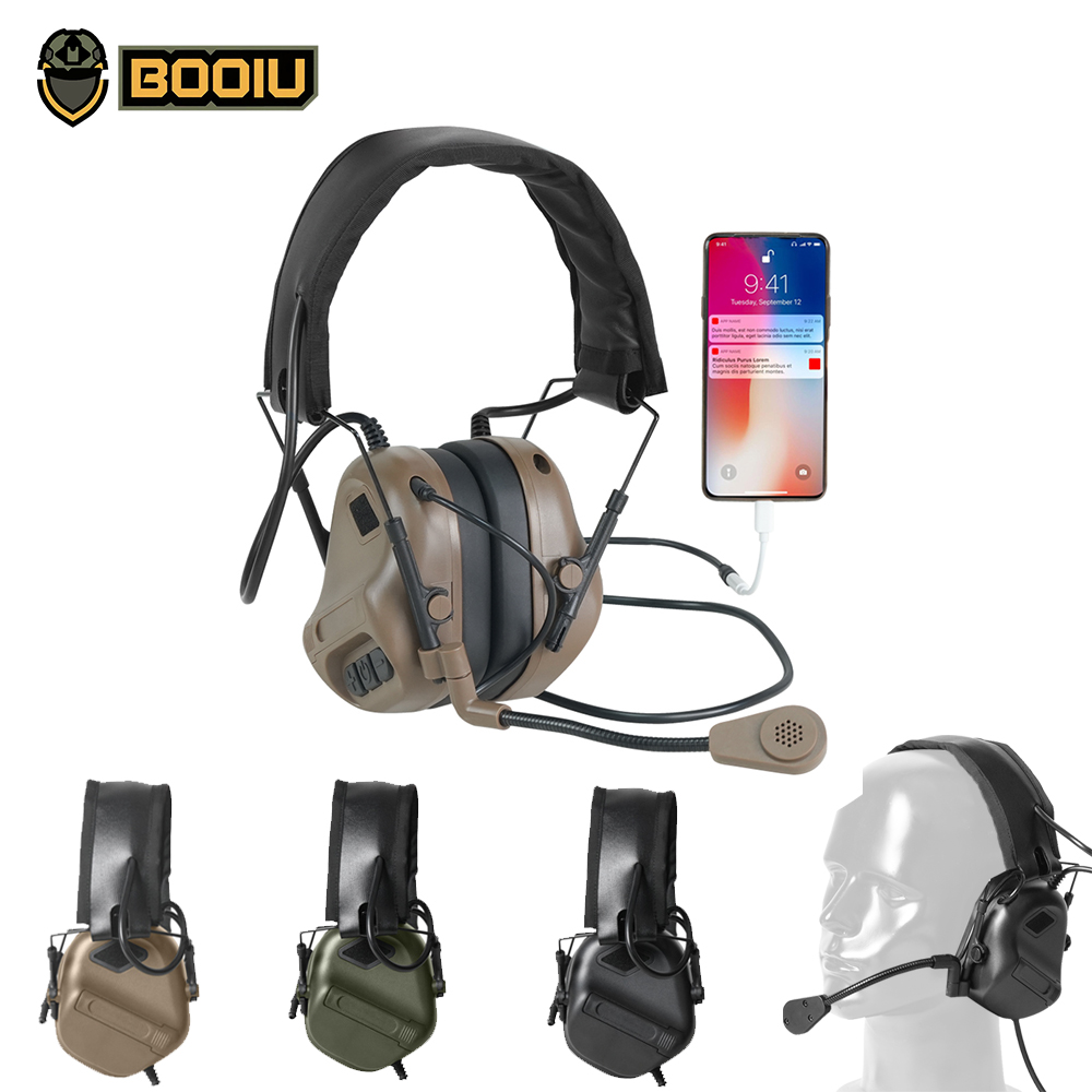 BOOIU 전술 전자 슈팅 헤드셋 3.5mm 인터페이스 - Shooting Ear Muff 리뷰 및 가격