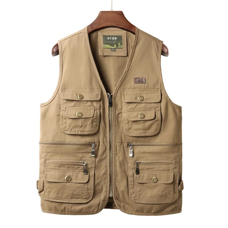 남성 조끼 멀티 포켓 민소매 재킷 남성 카고 아웃도어  - Safari Outdoor Hunting Jackets 리뷰 및 가격