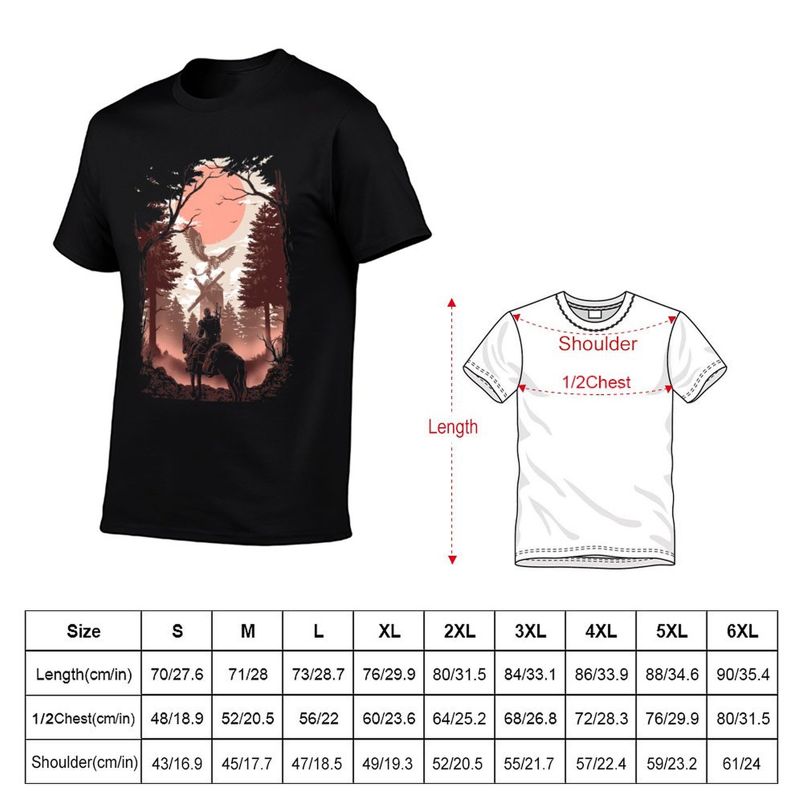 The Wild Hunt 티셔츠 야외 작업용 티셔츠 - Wildman Hunting & Outdoor Price List 리뷰 및 가격