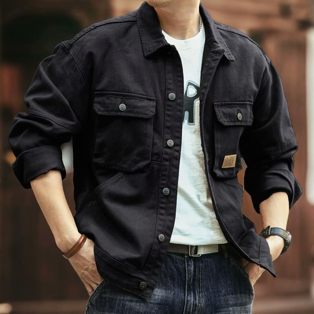레트로 아메리칸 데님 재킷 남성용 루즈핏 아웃도어 헌팅 - Hunting Outdoor Brand 리뷰 및 가격