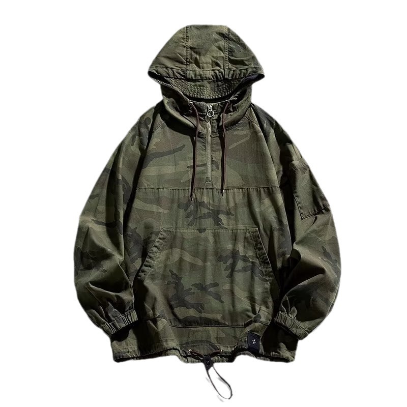 용수철 후드 위장 재킷, 남성 방풍 전술 작업복, 야외 - Safari Outdoor Hunting Jackets 리뷰 및 가격