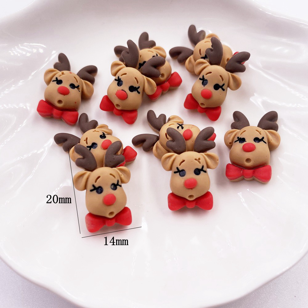 20PCS Kawaii 다채로운 수지 엘크 산타 장갑  - Elk Bugle Call 리뷰 및 가격