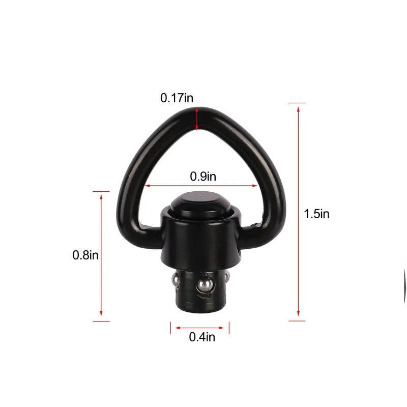 1/2PCS 소총 푸시 버튼 QD 릴리스 슬링 회전 마 - Rifle Sling Swivel 리뷰 및 가격