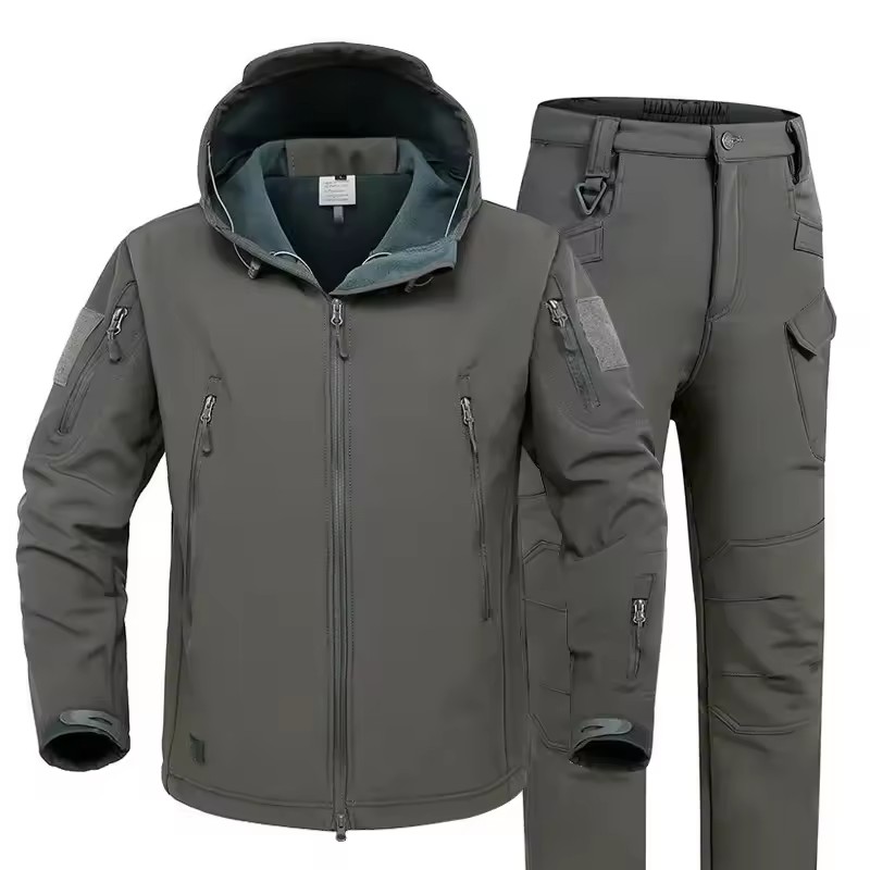 겨울 두꺼운 남자 카모 정장 방수 전술 훈련 세트 멀티 - Safari Outdoor Hunting Jackets 리뷰 및 가격