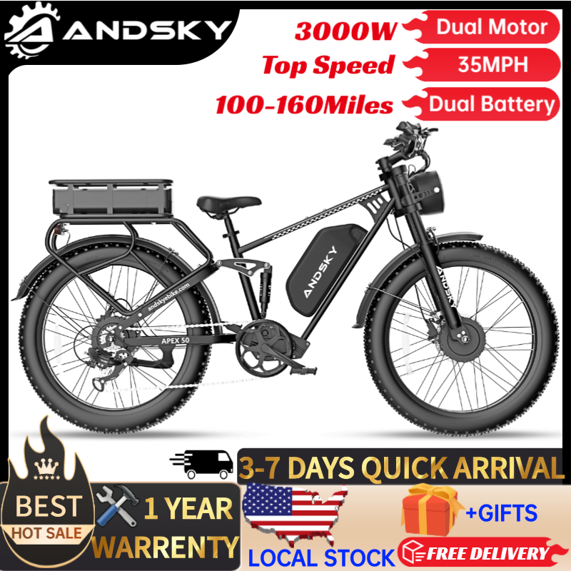 앤드스카이 에이펙스50 AWD 전기 자전거 3000W  - Outdoor Hunting Electric Bike 리뷰 및 가격